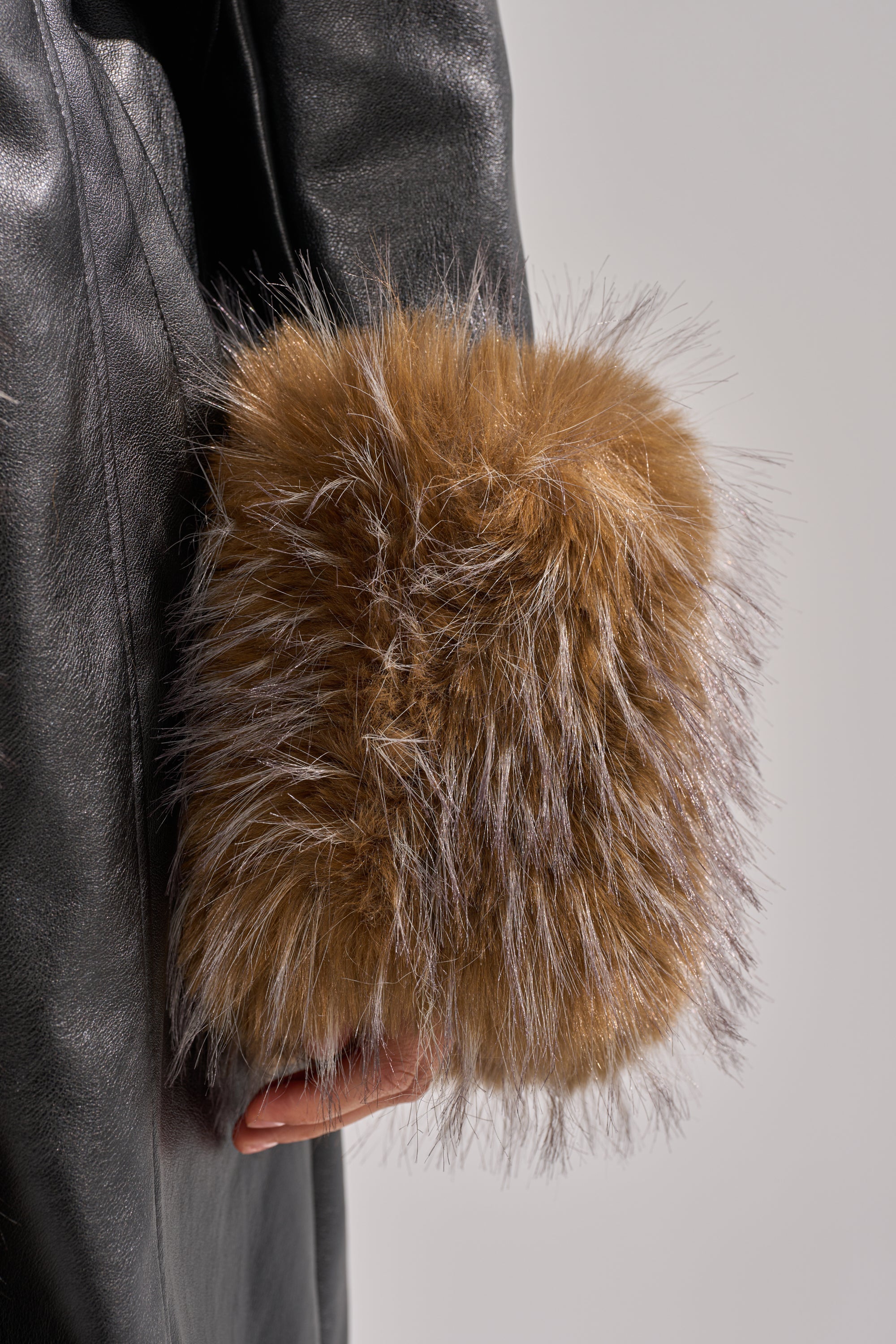 VOODOO FUR TRIM TRENCH