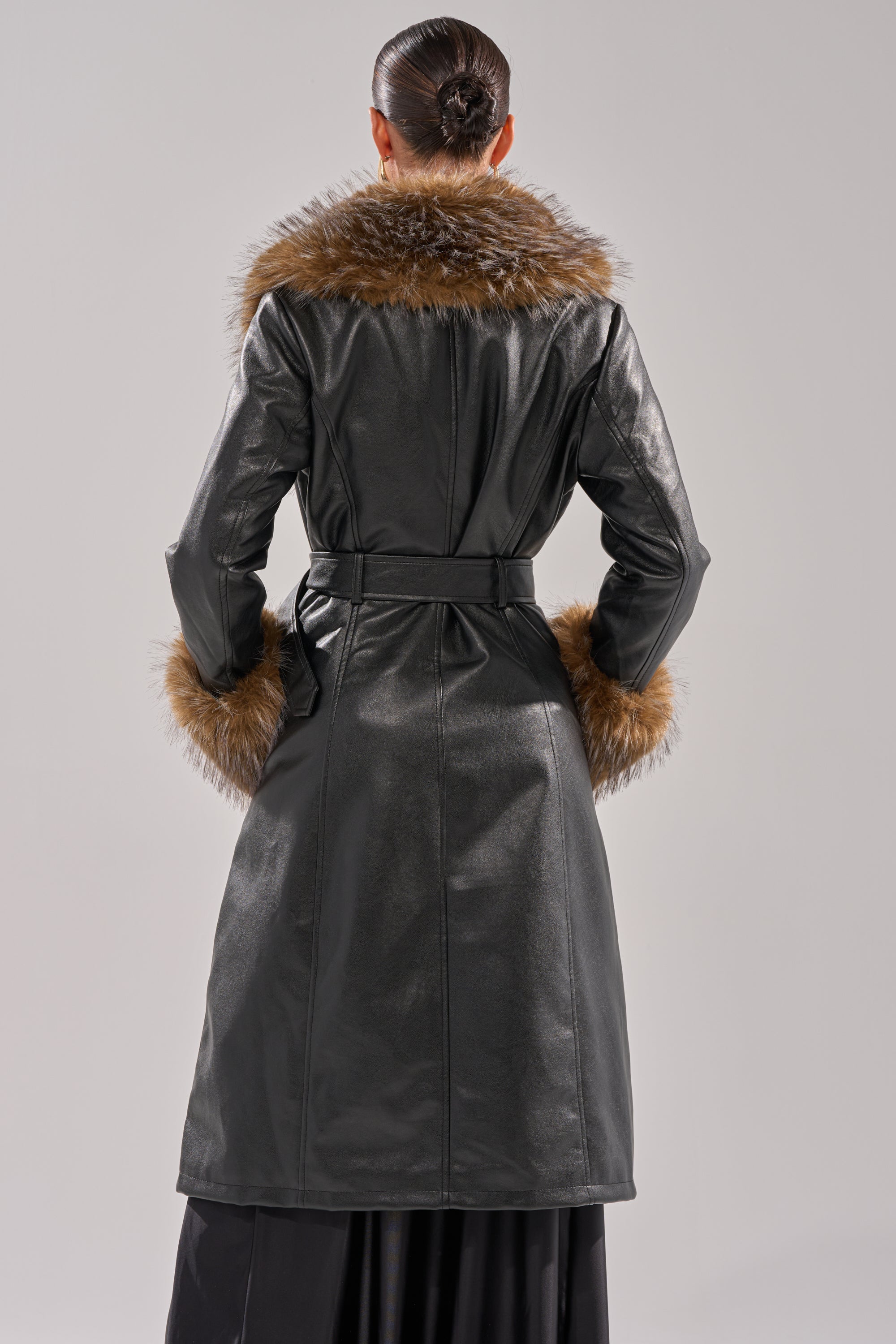 VOODOO FUR TRIM TRENCH