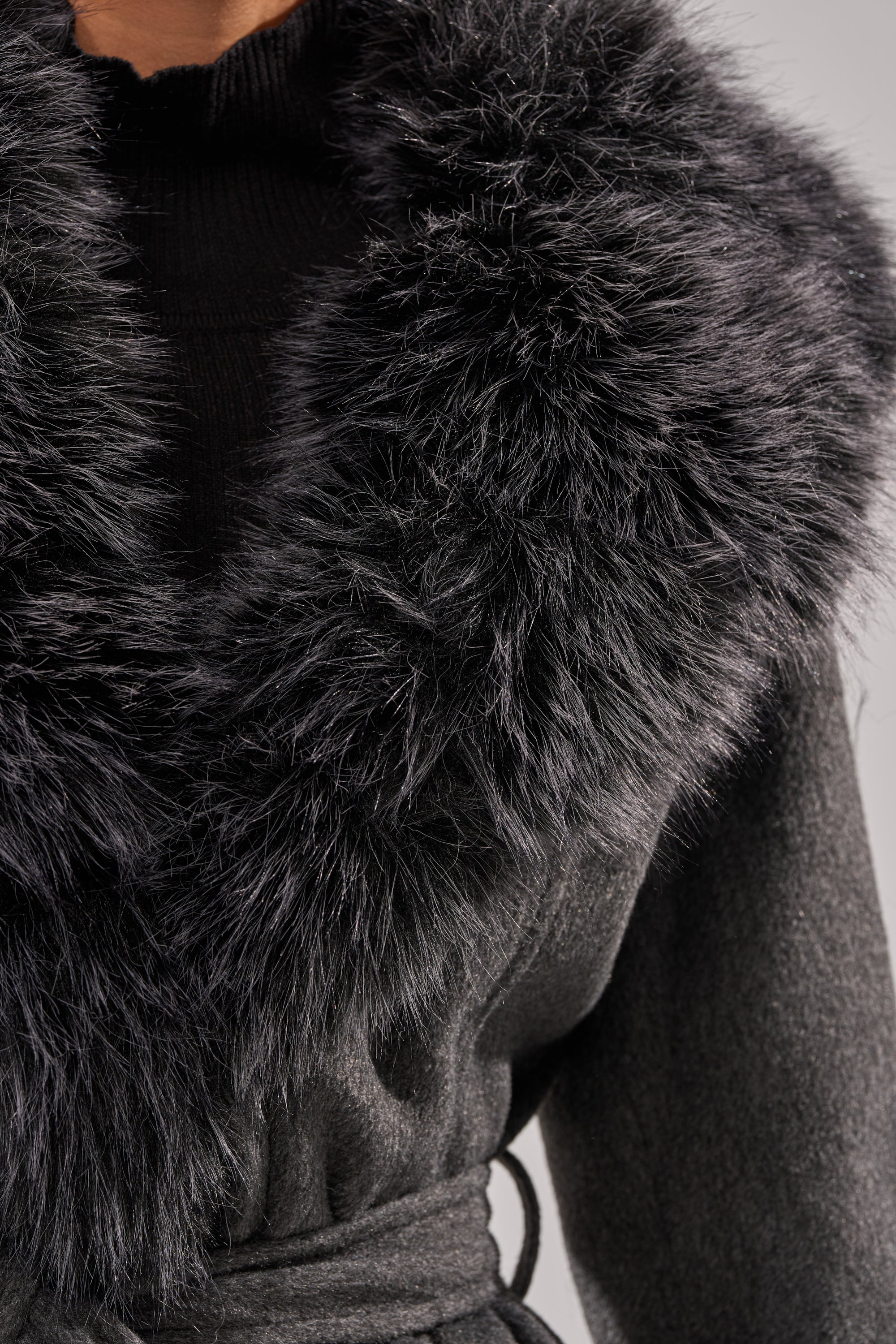 HARMONY FUR TRIM TRENCH