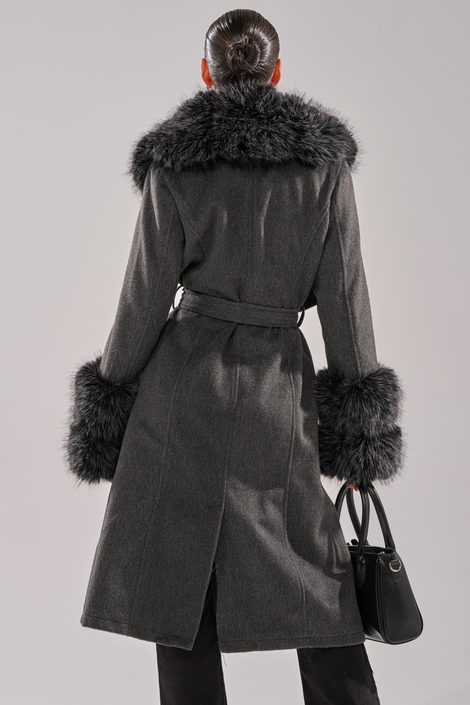 HARMONY FUR TRIM TRENCH