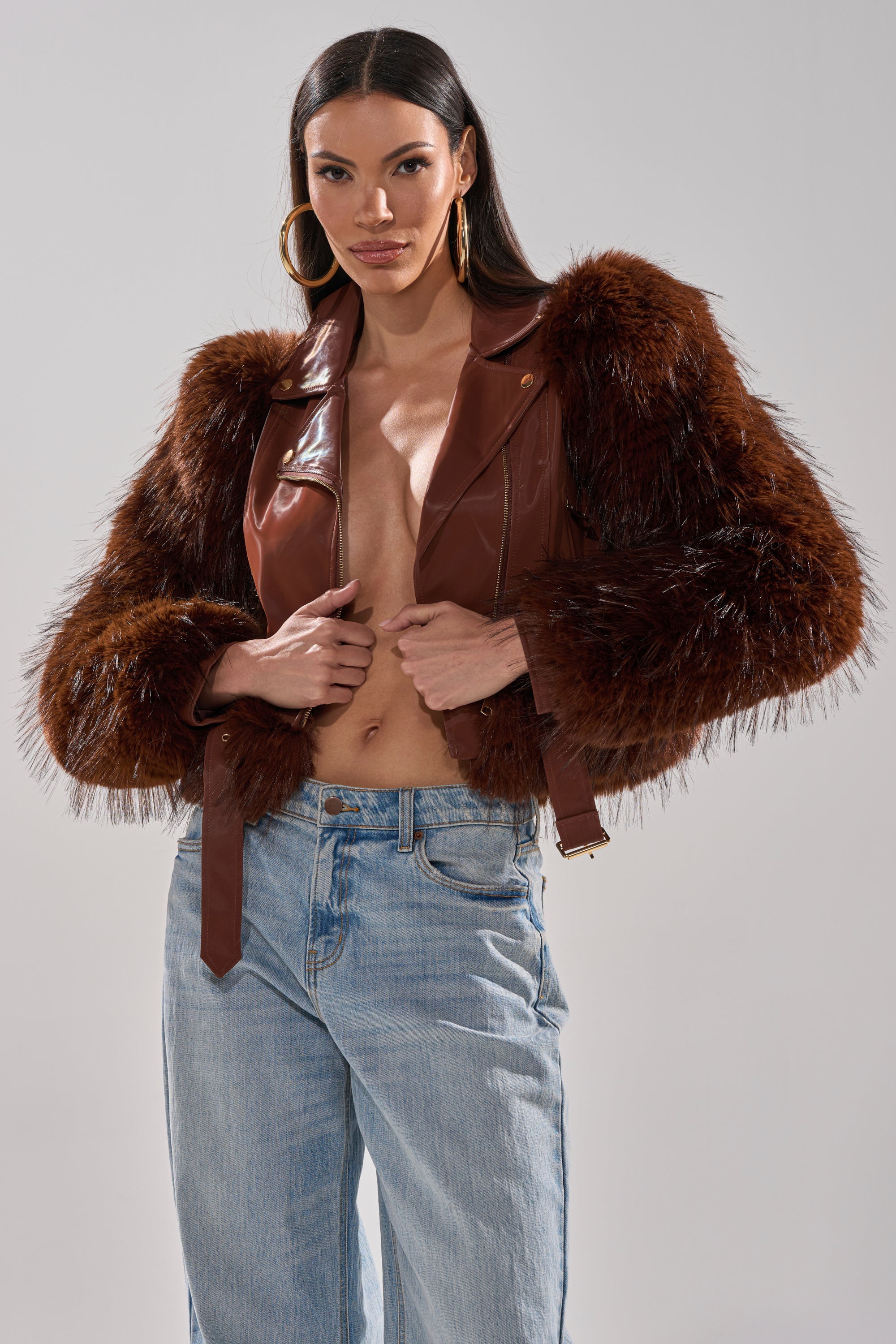 SPEND IT ALL FUR TRIM MOTO