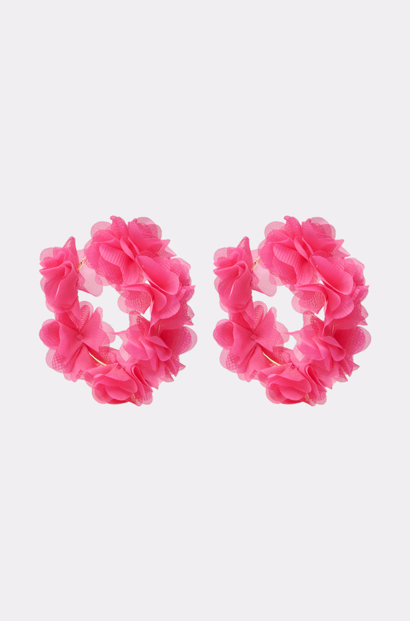 FULL BLOOM HOOP EARRING