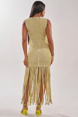 GOLDEN HOUR EMBELLISHED MAXI DRESS