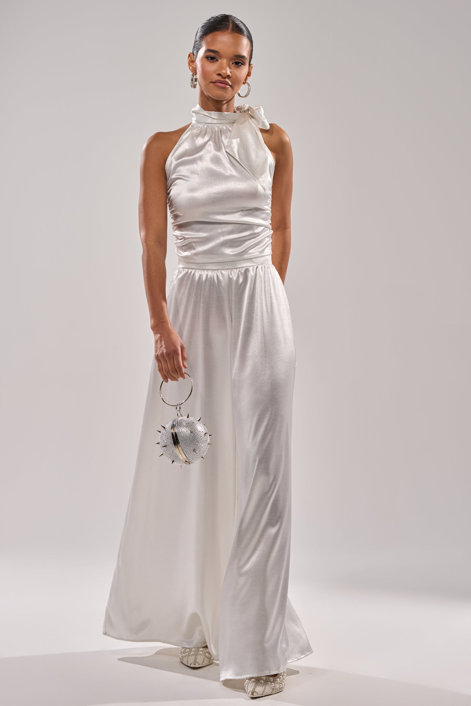 LEAVE ME ALONE SLINKY PALAZZO PANT