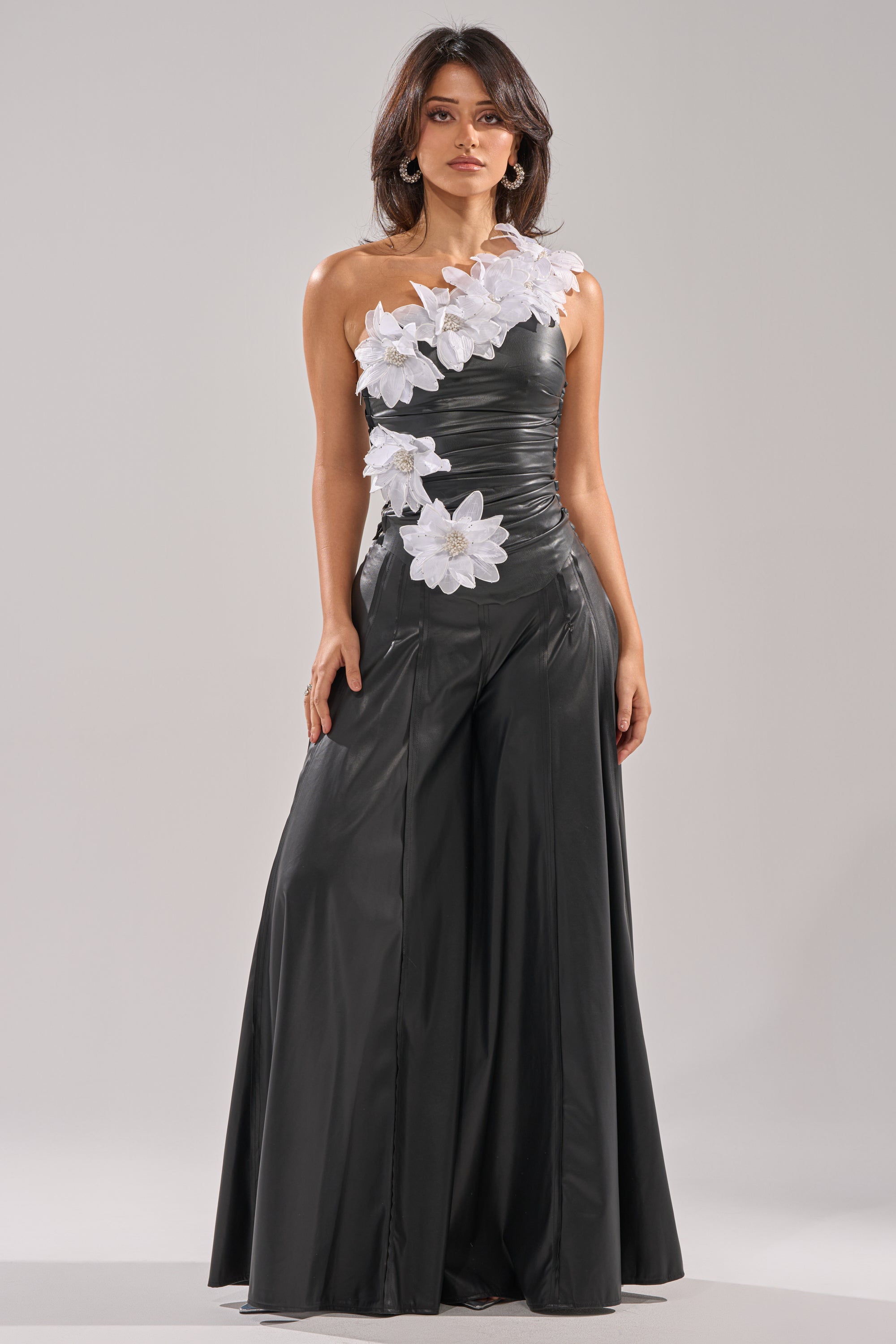 FLORAL BABY ONE SHOULDER BLOUSE