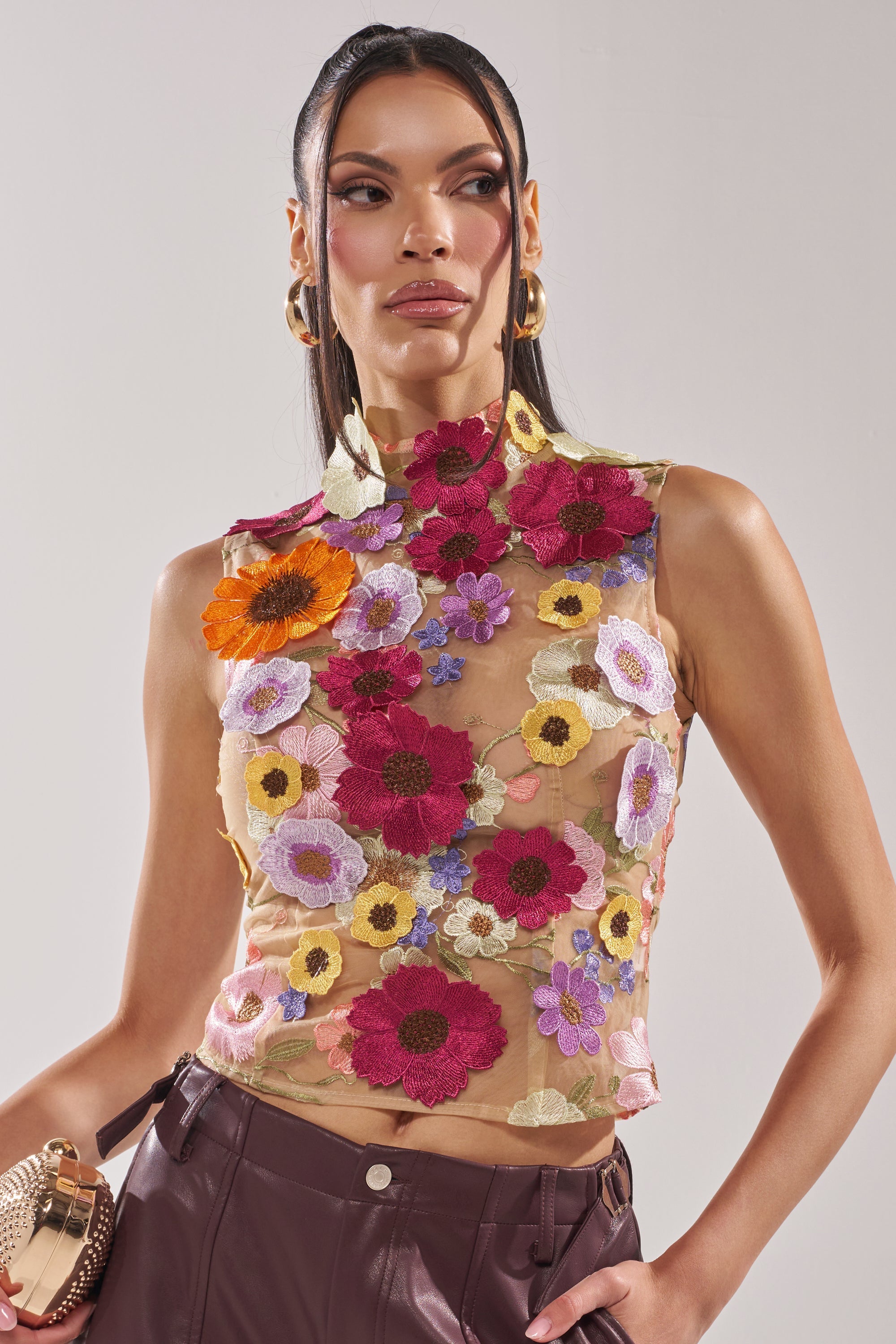 WHERE THIS FLOWER BLOOMS MESH TOP