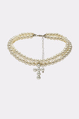 PEARL DREAMING CROSS CHOKER