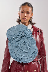 SO FINE DENIM BROOCH