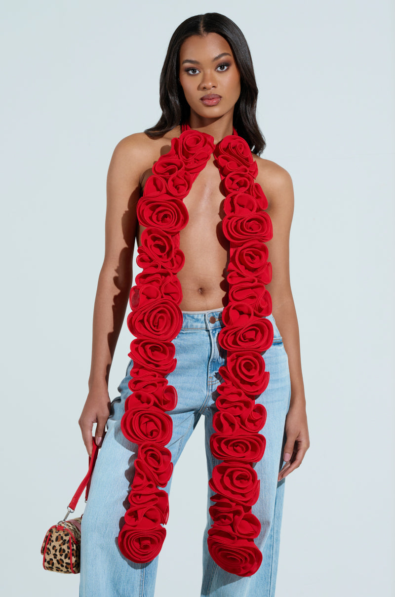 EXTREME LENGTHS ROSE NECKLACE