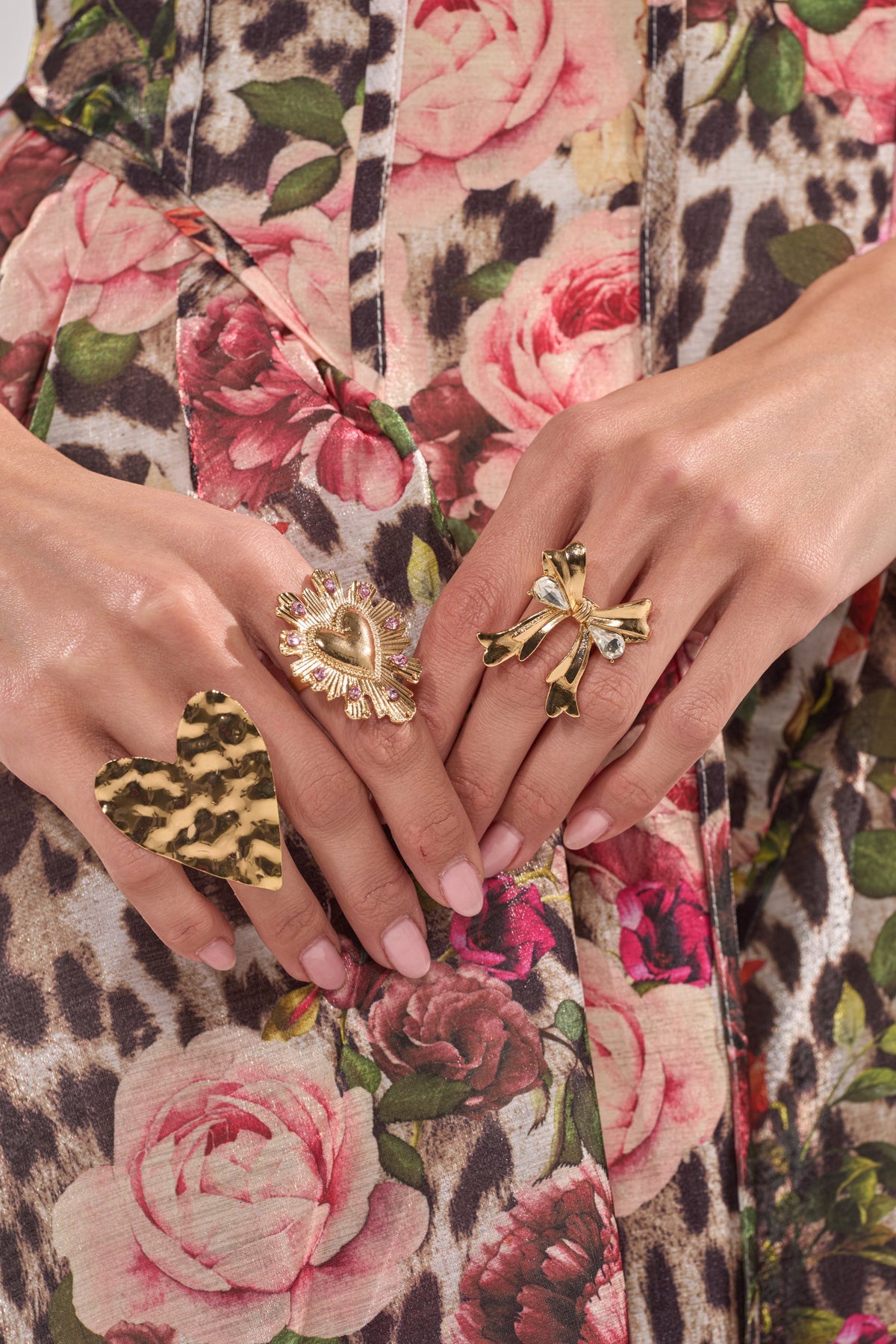 CROSS MY HEART RING SET