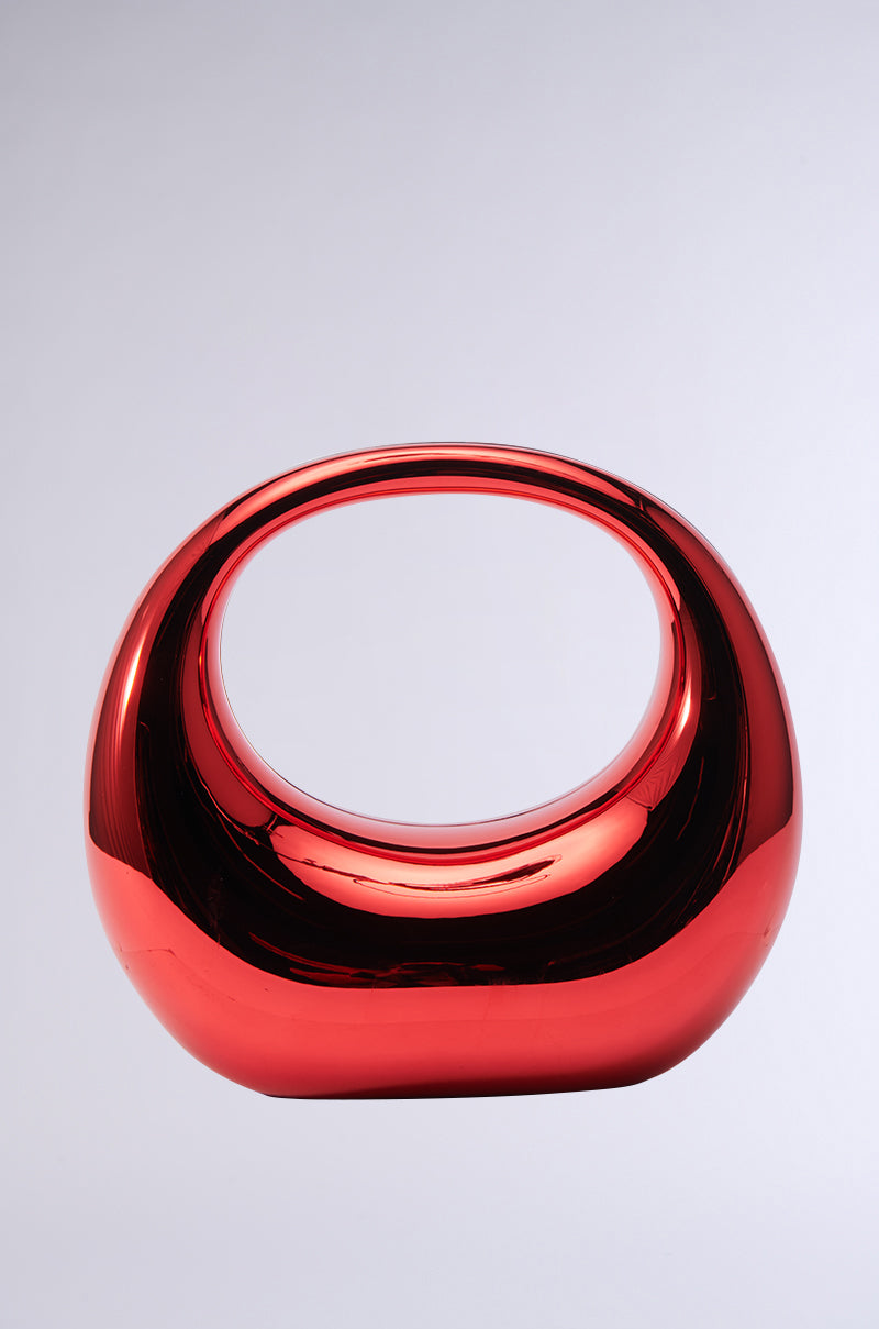 CHERRY ON TOP CHROME PURSE
