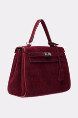 TAKE ME TO DINNER SUEDE BAG