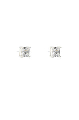 CUBIC ZIRCONIA RHINESTONE STUDS IN SILVER