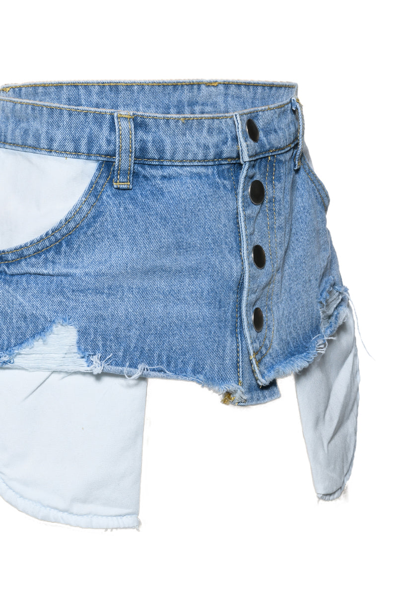 DENIM BABE BUTTON UP BELT