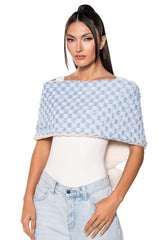 DENIM BAE SHERPA LINED SCARF