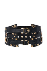 EMBELLISHED LIFE FAUX LEATHER BELT
