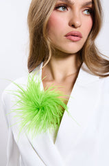 IN BLOOM FEATHER BROOCH