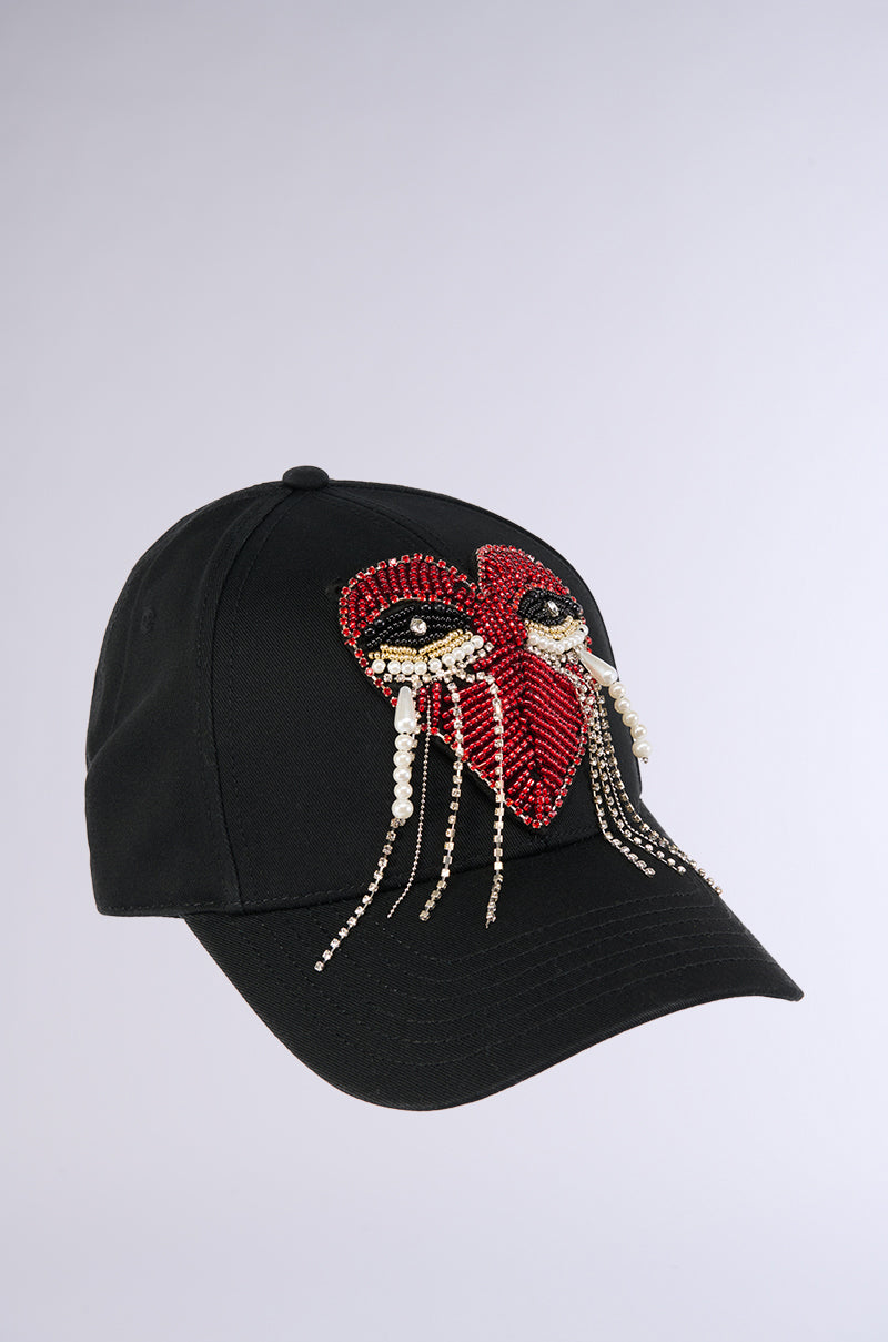 NO TEARS EMBELLISHED HAT