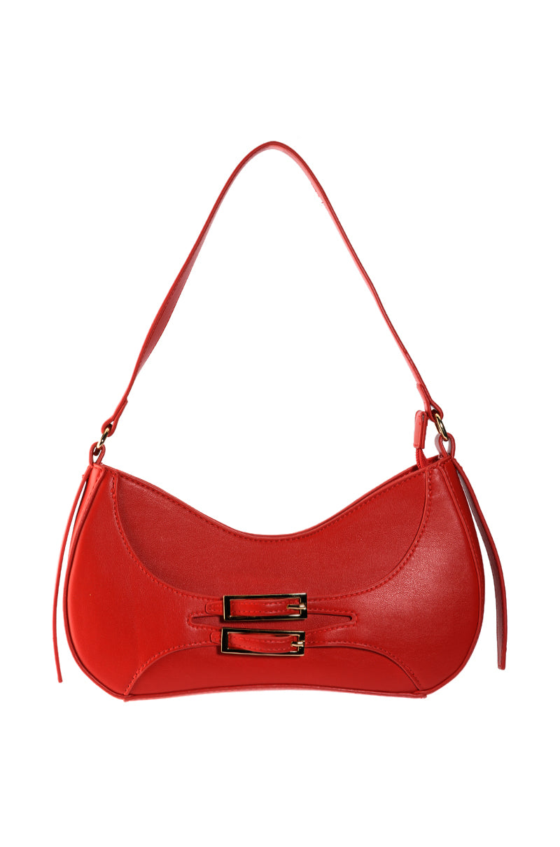 ORTIZ SHOULDER BAG IN RED PU