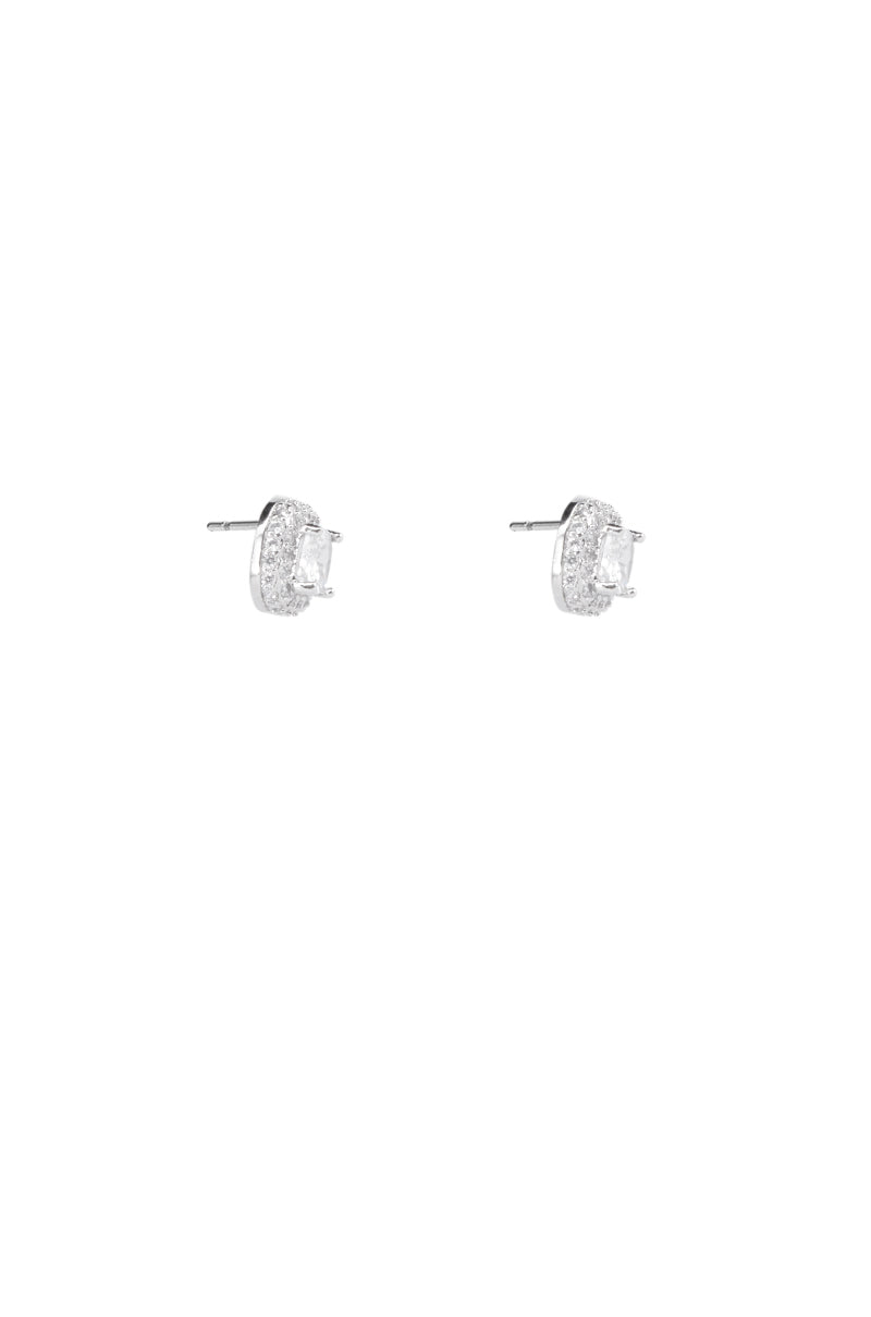 SO ROYAL PAVE STUD IN SILVER