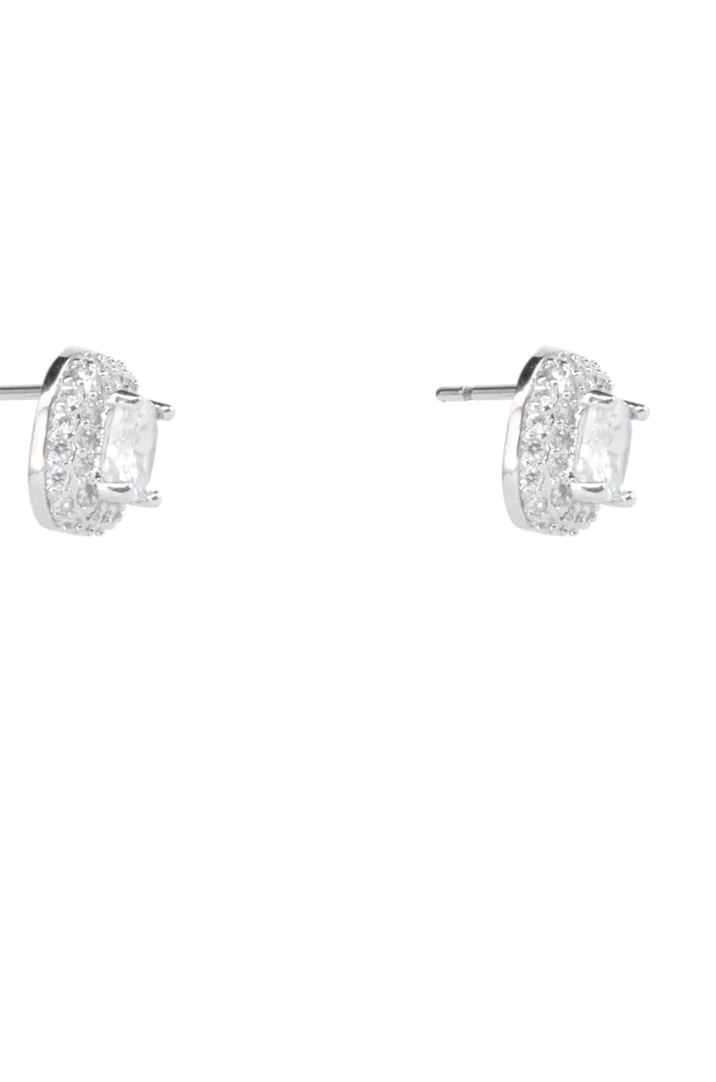 SO ROYAL PAVE STUD IN SILVER