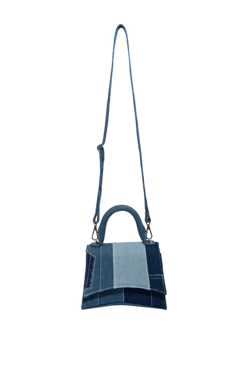 WESTIE PATCHWORK DENIM PURSE