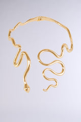 WINDING SNAKE STATEMENT NECKLACE